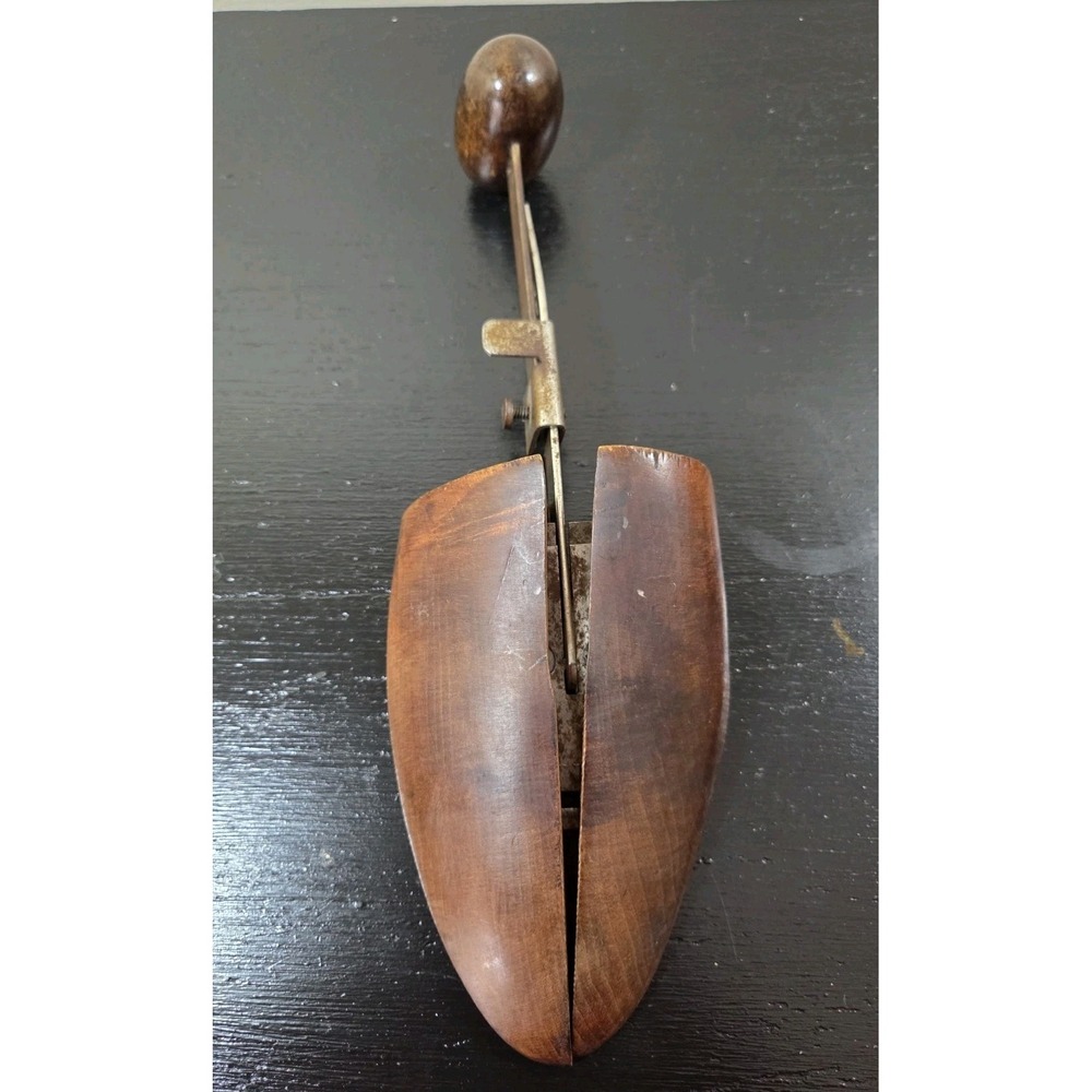 Vintage Single Wood Wooden Shoe Form Keeper‎ Stretcher Adjustable - Picture 2 of 4